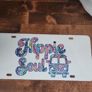 Colorful Hippie Soul License Plate